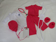 Load image into Gallery viewer, 14&quot; Wellie Wisher Doll Scrubs 8 Pc Outfit: Hot Pink
