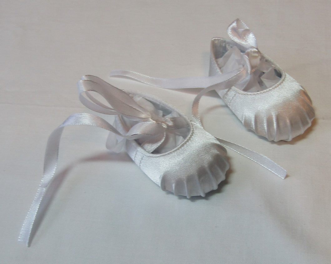 White Satin Pointe Shoes
