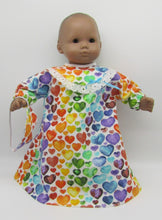 Load image into Gallery viewer, Bitty Baby Rainbow Hearts Nightgown
