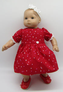 Bitty Baby Red Heart Dress
