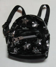Load image into Gallery viewer, Black Sequin Mini Backpack
