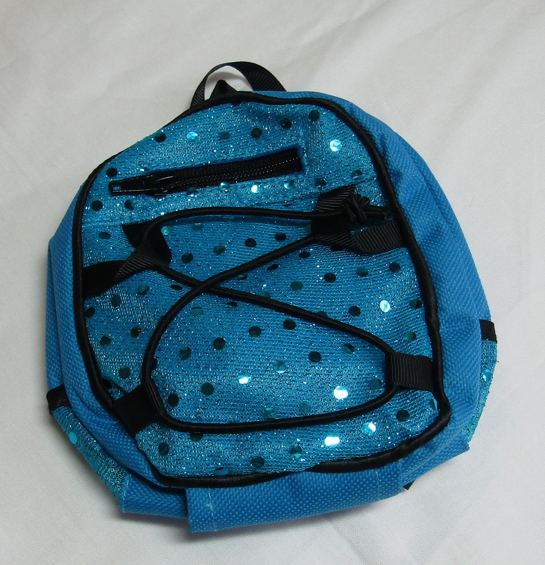 Blue Sequin Backpack