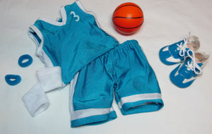 Basketball 6 Pc Outfit: Blue