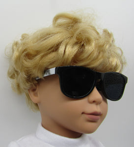 18" Doll Wayfarer Sunglasses: Black