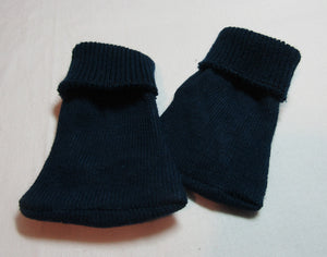 18" & 15" Doll Fold-over Socks: Dark Blue