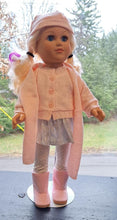 Load image into Gallery viewer, 18&quot; Doll Pink &amp; Silver 5 Piece Sweater Set
