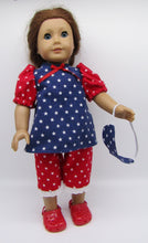 Load image into Gallery viewer, 18&quot; Doll Pajamas 3 Pc: Patriotic
