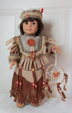 Load image into Gallery viewer, 18&quot; Doll Native-American Dreamcatcher 3 Pc Outfit: Brown
