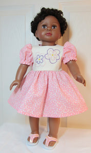 18" Doll Sequin Flip-Flops: Pink