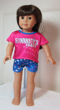 Load image into Gallery viewer, 18&quot; Doll Gymnastics Unitard w T-Shirt
