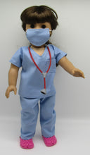 Load image into Gallery viewer, Light Blue Medical Scrubs Outfit
