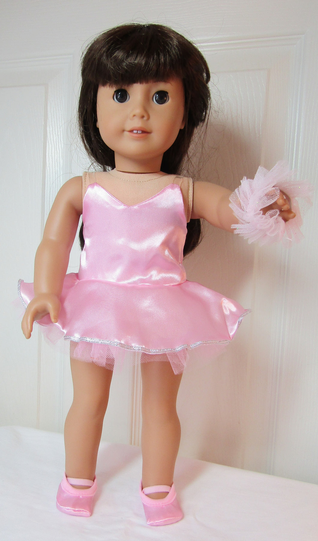 Satin Ballet 3 Pc Outfit: Pink