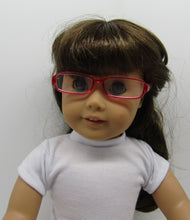 Load image into Gallery viewer, Red Rectangular Glasses
