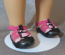 Load image into Gallery viewer, 18&quot; &amp; 15&quot; Doll Outdoor Sports Sandals: Pink
