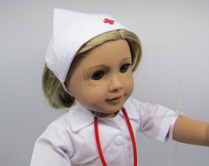 18" Doll 6 Pc Retro Nurse  Uniform