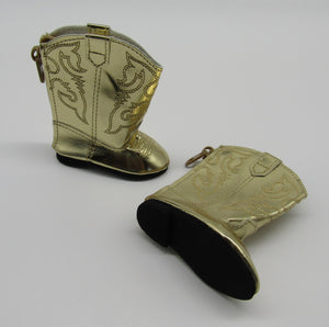 Gold Embroidered Western Boots