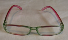 Load image into Gallery viewer, Rectangular 18 inch Doll Glasses: Green &amp; Pink
