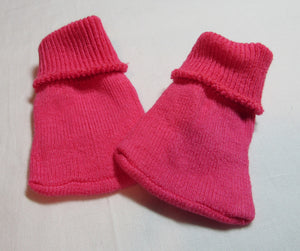 18" & 15" Doll Fold-over Socks: Hot Pink