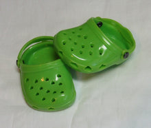 Load image into Gallery viewer, 18&quot; &amp; 15&quot; Doll Clogs: Bright Green
