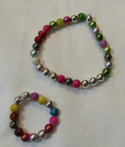 18" Doll Beaded Jewelry Set: Multicolor