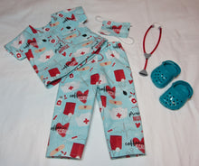 Load image into Gallery viewer, 18&quot; Doll Scrubs 5 Pc Outfit: Proud Nurse
