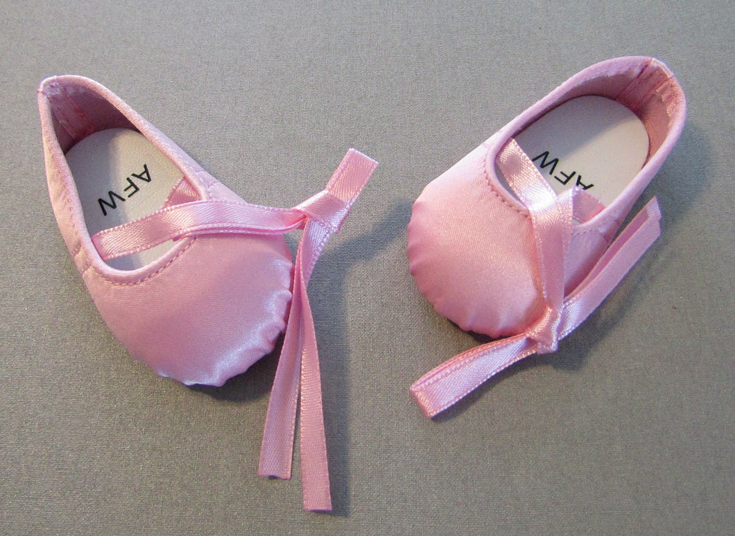 Satin Ballet Pointe Shoes: Pink