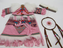 Load image into Gallery viewer, 18&quot; Doll Native-American Dreamcatcher 3 Pc Outfit: Pink
