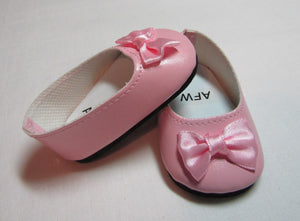 Dress Shoes w Satin Bow: Pink