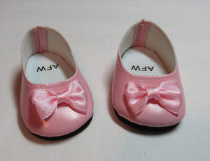 Dress Shoes w Satin Bow: Pink