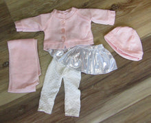 Load image into Gallery viewer, Pink &amp; Silver 5 Piece Sweater Set
