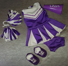 Load image into Gallery viewer, 18&quot; Doll Cheer 5 Pc Outfit: Purple

