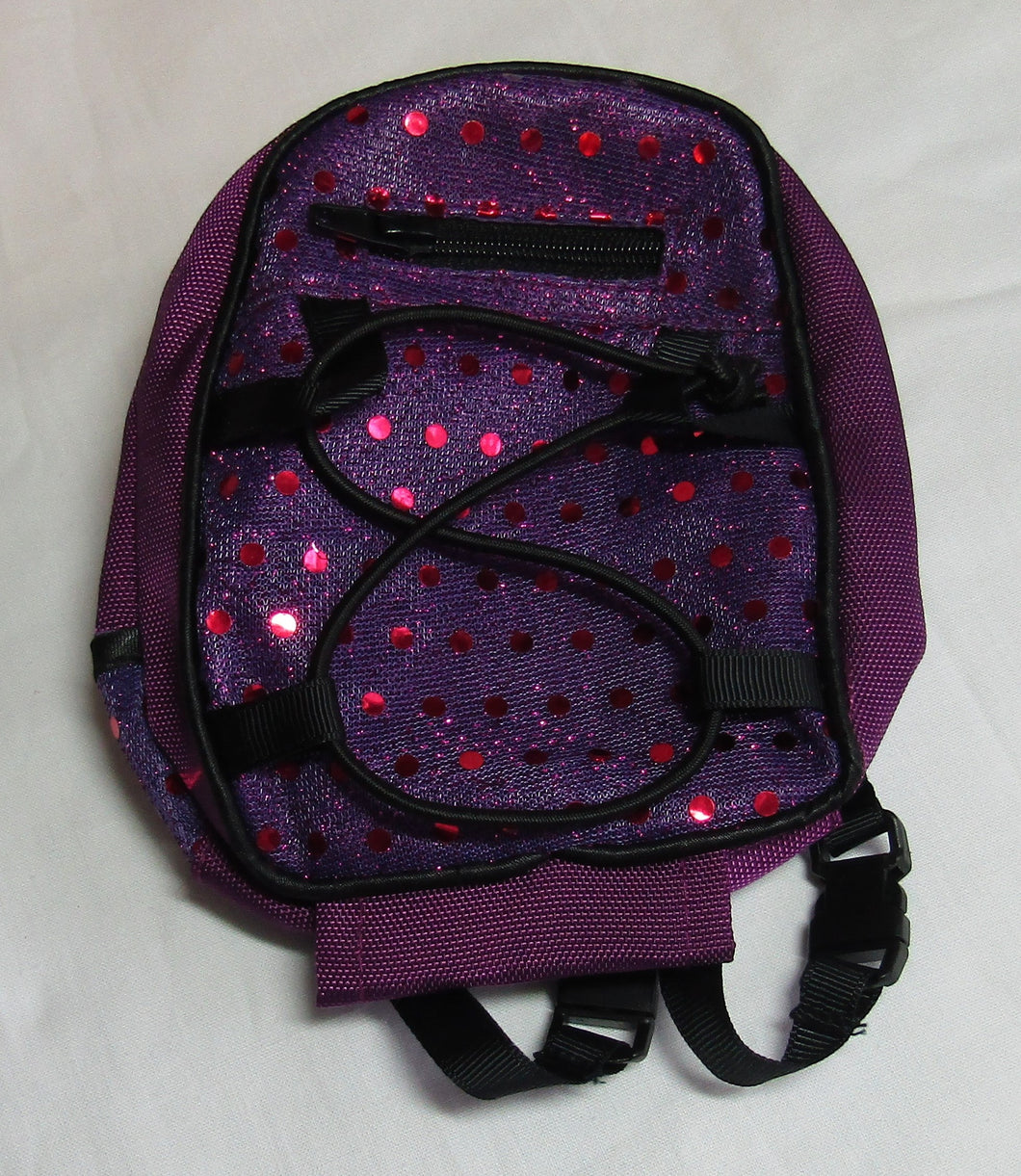 Sequin Backpack: Purple