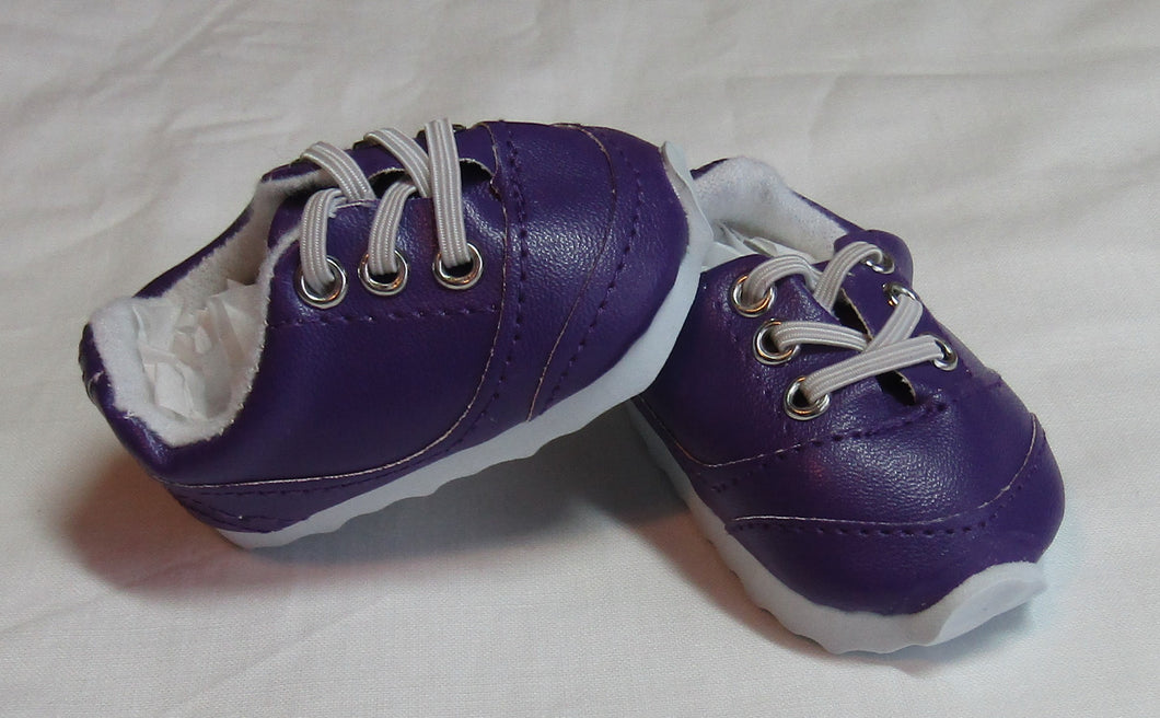 Purple No-Tie Tennis Shoes