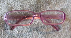 18" Doll Rectangular Glasses: Purple