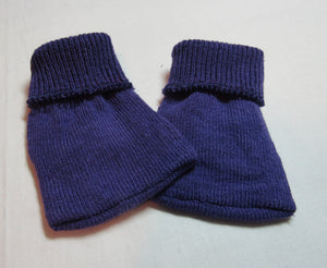 Dark Purple Cotton Socks