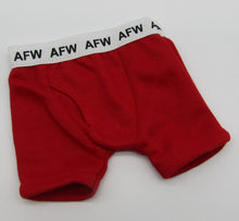 Load image into Gallery viewer, 18&quot; Doll Boxers: Red
