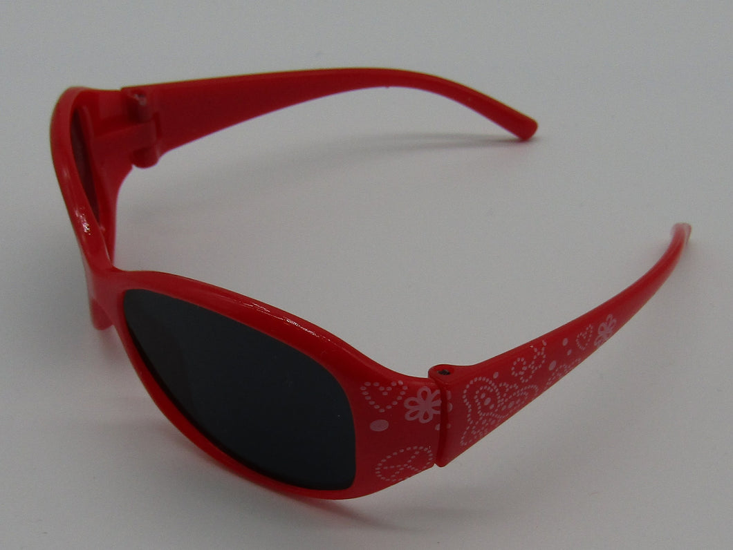 Sunglasses w Peace Symbols: Red