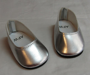 Shiny Silver Dress Shoes