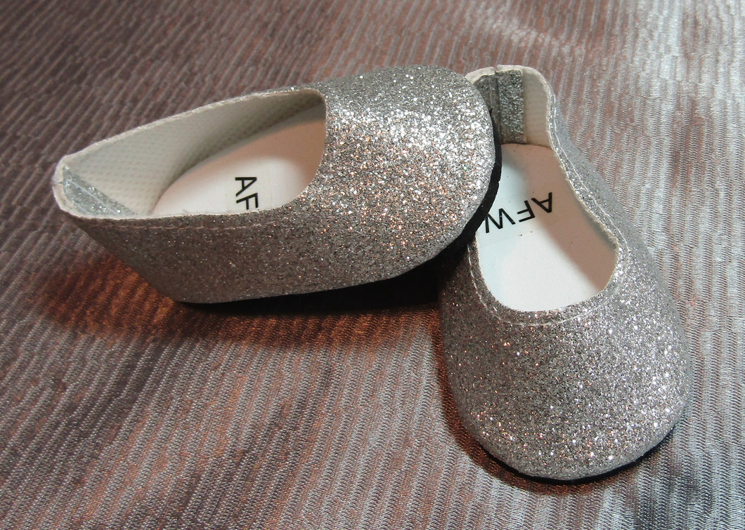 Glittery Dress Shoes: Silver