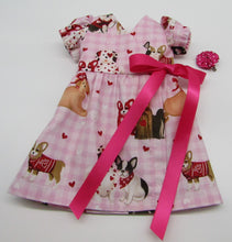 Load image into Gallery viewer, Valentine Puppy Wrap Dress: Pink
