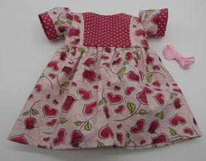 Pink Heart & Rosebud Dress