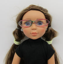 Load image into Gallery viewer, 14&quot; Wellie Wisher Doll Rectangular Glasses: Multicolor
