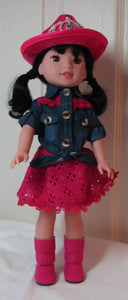 Wellie Wisher (14" Doll) Western Outfit
