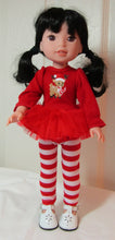 Load image into Gallery viewer, Wellie Wisher (14&quot; doll) Christmas Tunic &amp; Leggings
