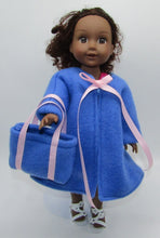 Load image into Gallery viewer, Wellie Wisher (14&quot; Doll)  3 Pc Swim Set: Tie Dye w Blue Robe

