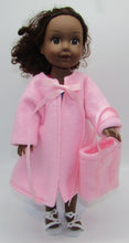 Load image into Gallery viewer, 14&quot; Wellie Wisher Doll 3 Pc Swim Set: Tie Dye w Pink Robe
