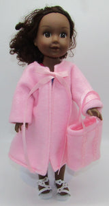 14" Wellie Wisher Doll 3 Pc Swim Set: Tie Dye w Pink Robe