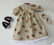 Load image into Gallery viewer, 14&quot; Wellie Wisher Doll Long Nightgown: Gingerbread
