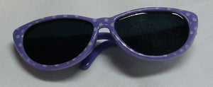 Wellie Wisher (14" Doll)  Sunglasses: Purple & White Dotted