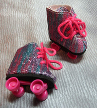 Load image into Gallery viewer, Wellie Wisher (14&quot; doll) Sparkly Roller Skates
